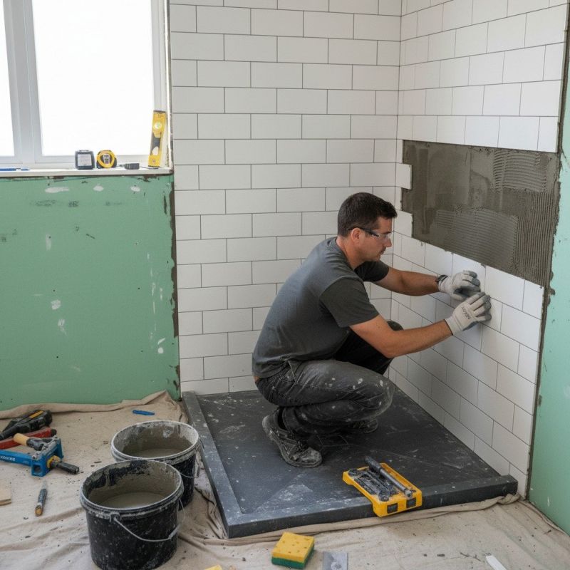 Tile Shower Floor Installation in Boise, ID